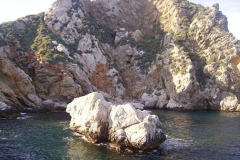 Islands called 'Islas medes' in Estartit, Costa Brava, Spain