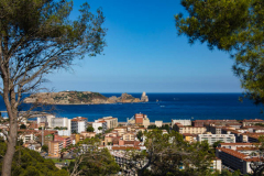 View from the hill of the City of l'Estartit on the Costa Brava